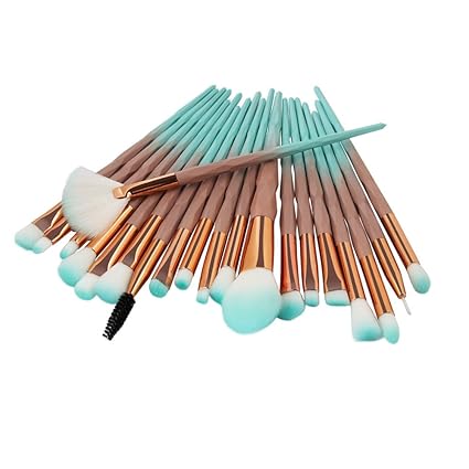 AMUSTER 20pcs Kosmetik Pinsel Make-up Pinsel Sets Verfassungs Bürsten Sat Kosmetik Komplett Eye Kit Make-up Pinsel Sets Kits 