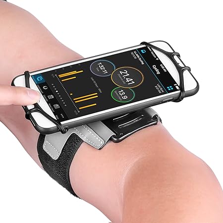 Newppon Reflektierende Sport Handy Armband :mit Schlüsseltaschen Band für Apple iPhone XS Max XR X 8 Plus 7 Plus 6 Plus 6 Plu