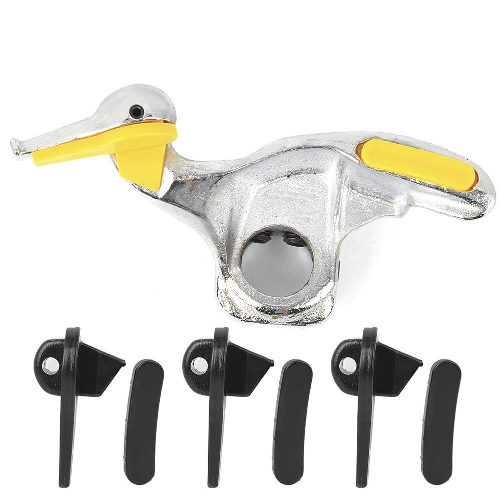 Tire Changer, Stainless Steel Car Tire Tyre Changer Mount Demount Duck Head Accessories Tire Changer Tool with Protective Pads (28mm / 1.1in)