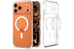Spigen for iPhone 17 Pro Max Case, Ultra Hybrid MagFit [TPU Covered Camera Control] [Anti-Yellowing] [Compatible with Magsafe] - Clear