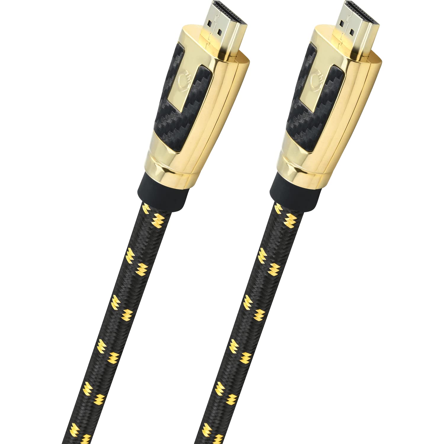 Oehlbach Carb Connect HDMI 2.1 Ultra High End Cable 8K 60Hz 4K 120Hz Hypercrystalline Copper (HPOCC) 4x Shielded Separate Inner Conductor 24K Gold Connector Fabric Sheath and Metal Connector - 3.2 m