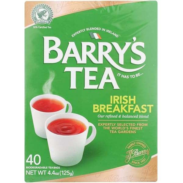 Amazon.com : Barrys Tea Gold 40 Bags 125g (4.4oz) : Black Teas