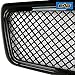 EAG Replacement Mesh Grille Upper Front Matte Black Grill Fit for 2004-2008