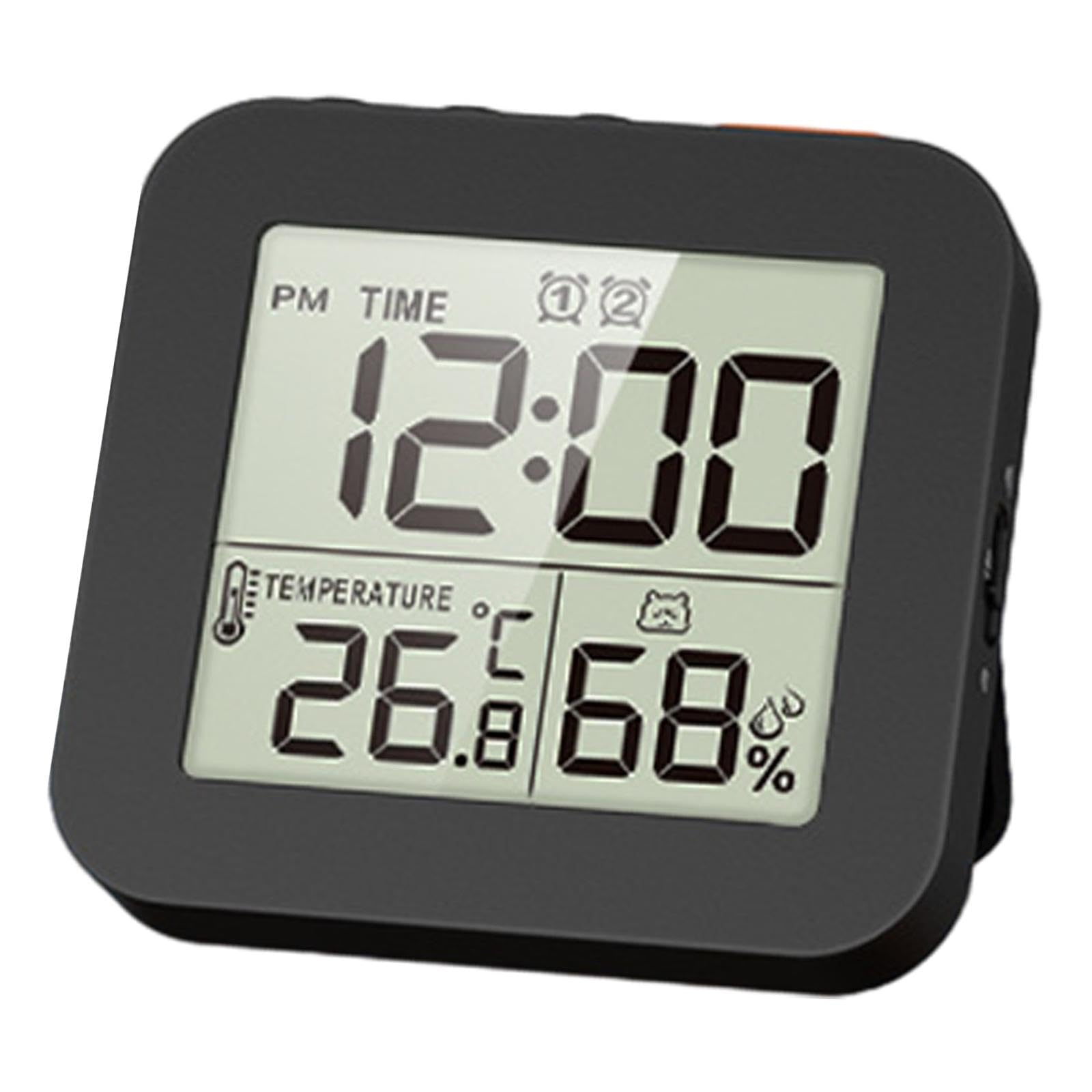 Photo 1 of ?????? Digital Timer Shower Clock Waterproof with Alarm, Bathroom Kitchen Wall Clock, Black