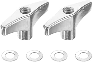 VICASKY Metal Wing Nut Butterfly Wing Nuts Fasteners Parts for Drum Cymbal Mounting Kit Easy Install