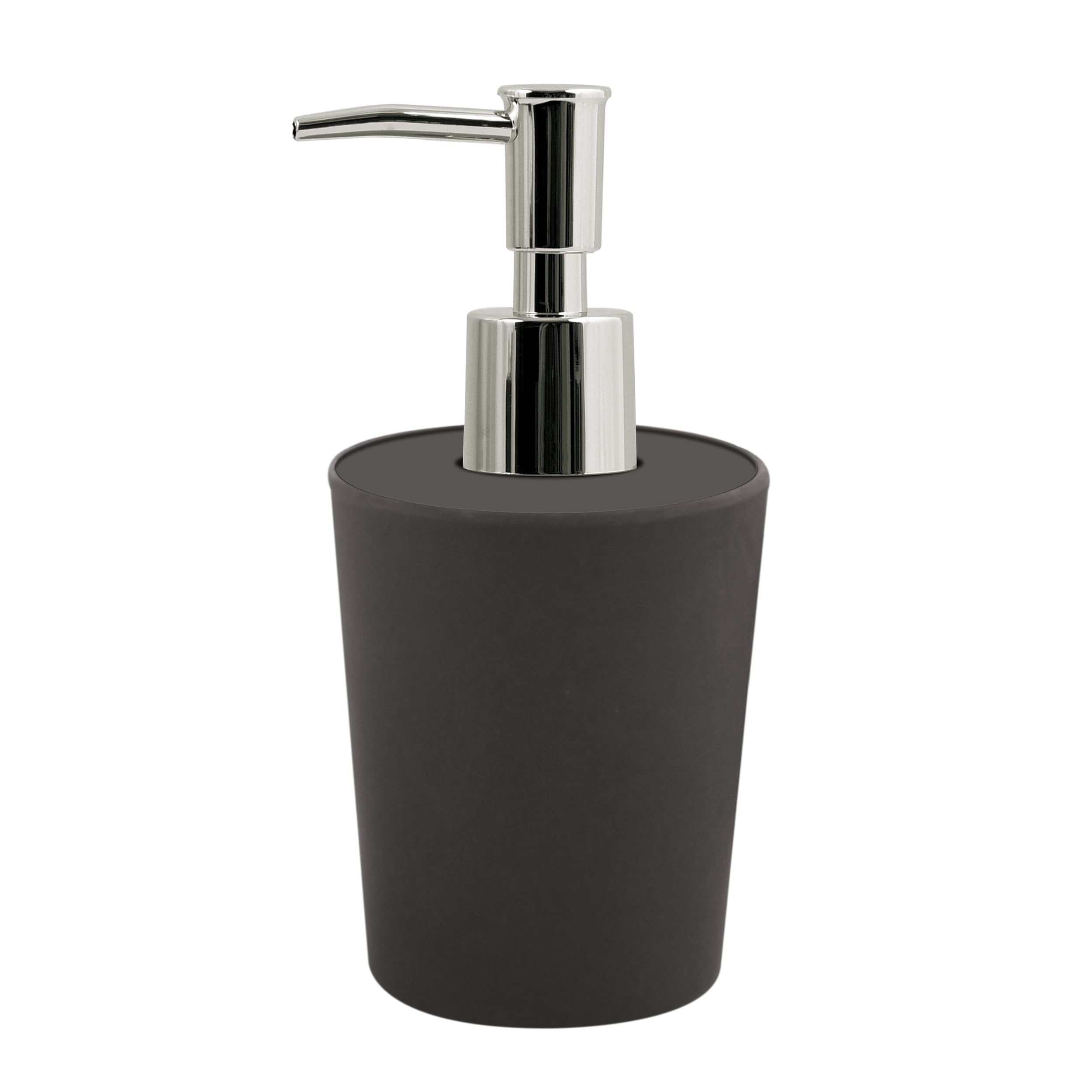 Spirella Takeo Soap Dispenser with Stainless Steel Pump Liquid Soap Dispenser Bamboo 200 ml Long-Lasting Environmentally Friendly and Robust Anthracite