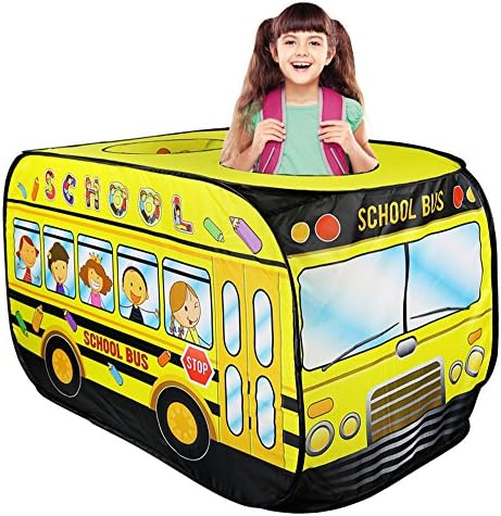 big yellow school bus play tent