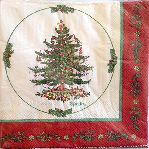 Spode Paper Plates. spx72i Serves 16! Spode Christmas Tree Paper Plates