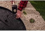 Cost Wise Midnight Black Lawn Edging 20 m Pack with 30 Pegs 40 mm High view 4