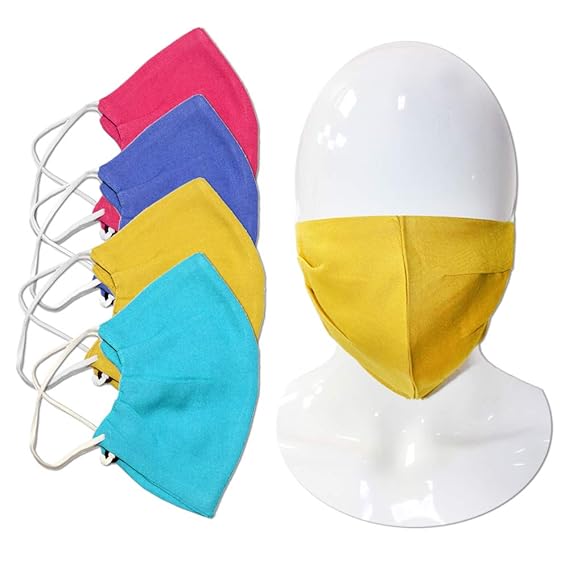 Cotton Unisex Anti-Pollution Cloth Mask- Assorted Colors