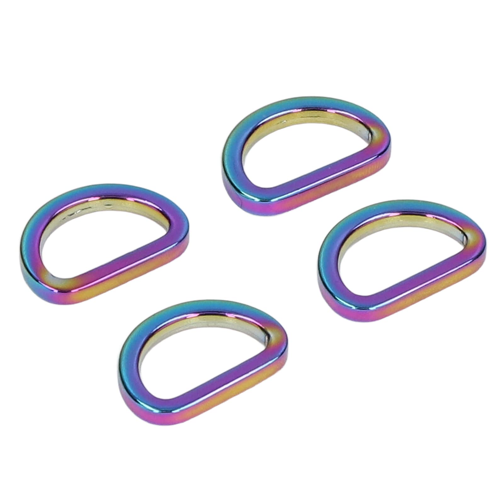 10Pcs 20mm D Rings for Bag Making, Silver Zinc Alloy Metal D Rings Buckles with Polished Finish, Multi-Purpose Sewing Hardware for DIY Crafts, Purses, Belts, Dog Collars