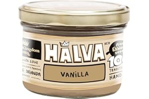 Halva Kingdom Open Sesame Sugar Free Halva Vegan Dessert | Healthy Ingredients, Gluten Free, Kosher Certified Jar (VANILLA)