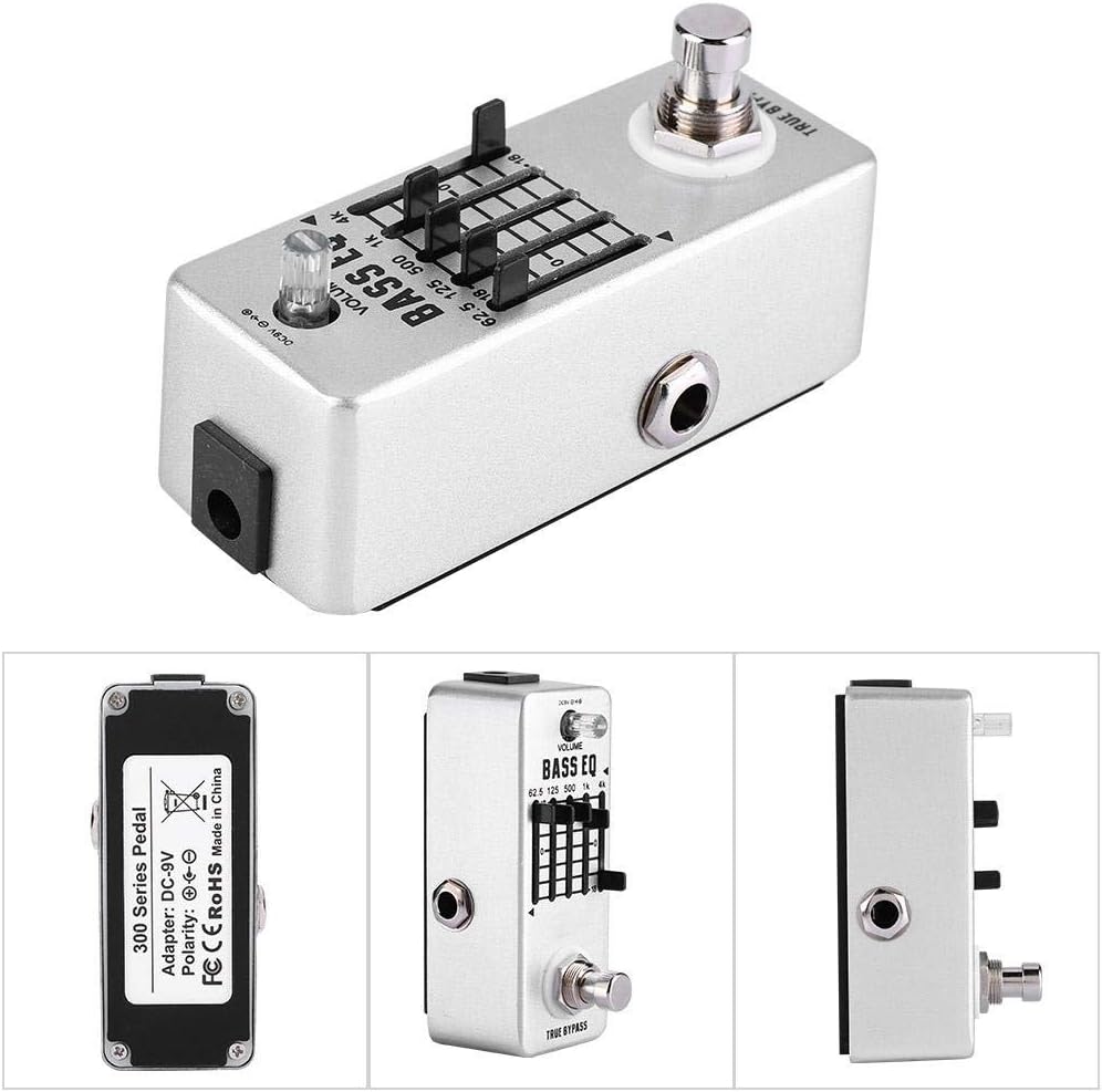 Bass Equalizer Bass EQ Pedal Guitar Pedals Bass Balance Analog Echo for Electric Bass for indoor