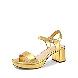DREAM PAIRS Women's Platform Heels Block Chunky