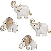 SHIDXIB 4Pcs Elegant Rhinestone Elephant Brooch and Elegant Rhinestone Elephant Brooch Pin for Women