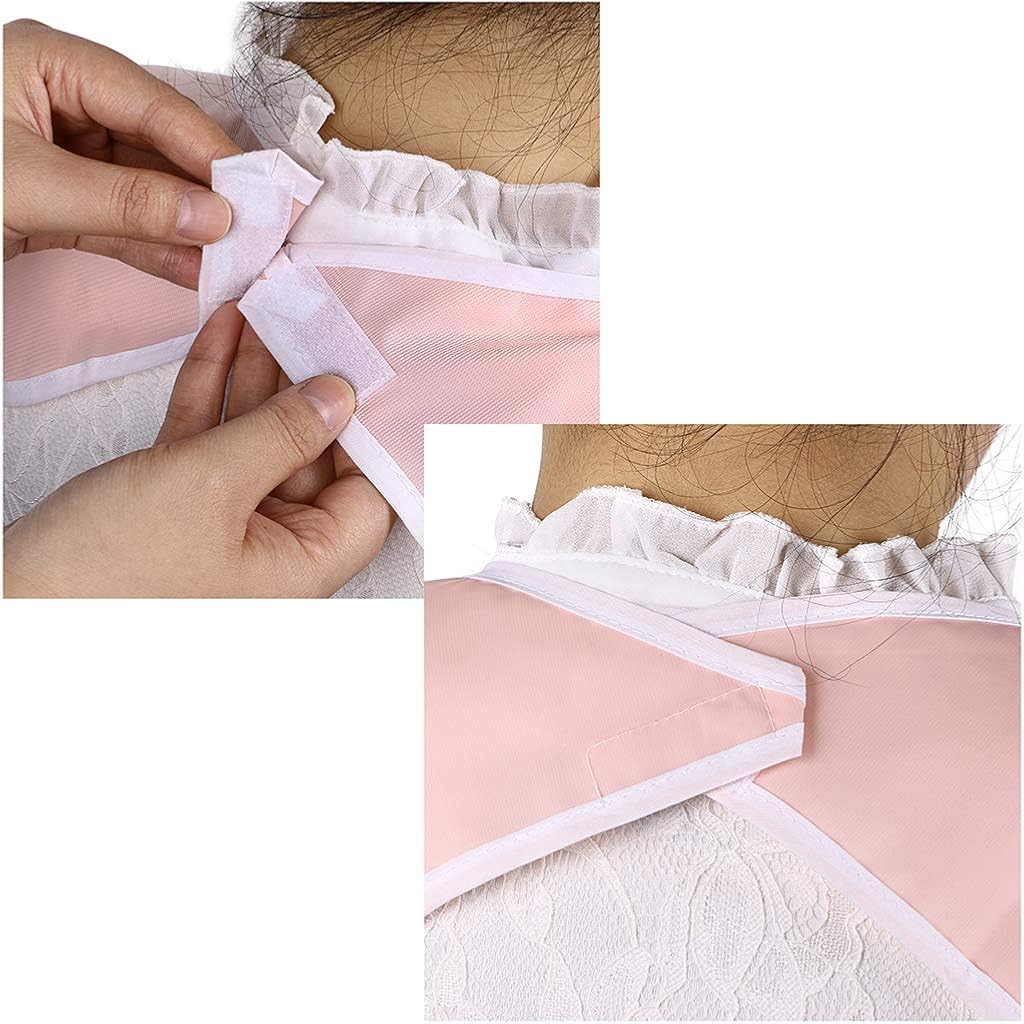 Sumnacon 4Pcs Colorful Waterproof Adult Bibs - Reusable Dining Clothing Protectors with Crumb Catcher, Decorative Washable Bibs for Adult Women Elderly Patient Disability: Clothing