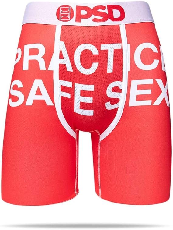 Psd メンズ セーフ セックス プリント ボクサーブリーフ ボクサー 通販 Amazon