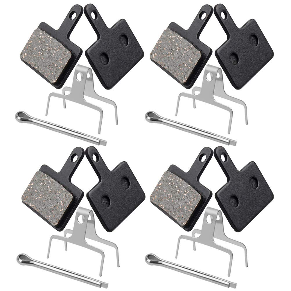 nuoshen 4 Pairs Bike Brake Pads, 30mm*20mm High Performance Disc Brake Pads for TRP Tektro Shimano Deore