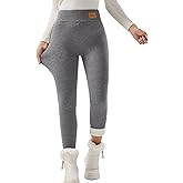 JK SUE JONES Women Winter Warm Thick Leggings Fleece Lined Stretchy Soft Thermal Sherpa Pants High Waist Tights