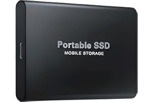 4TB Portable Solid State Drive – USB 3.0 & Type-C High-Speed External Storage, Durable Shockproof Slim Drive for Windows & ma