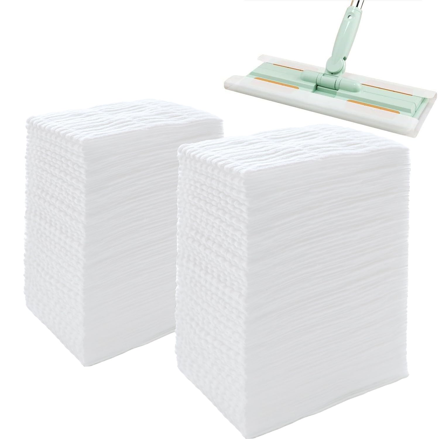 KMAKII Dry Dusting Cloths,Dry Sweeping Cloths,Dry Mop Refills Sweeper Disposable Dusting Cloths Dry Sweeping Refills,8.6 inchx11.8 inch,White 60 Count