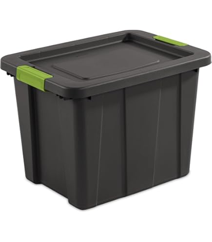 Amazon.com - Sterilite Tote Stacker Black 19GA 14869006