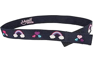 Myself Belts Girls' Easy One Handed Polka Dot (Toddler/Little Kids)