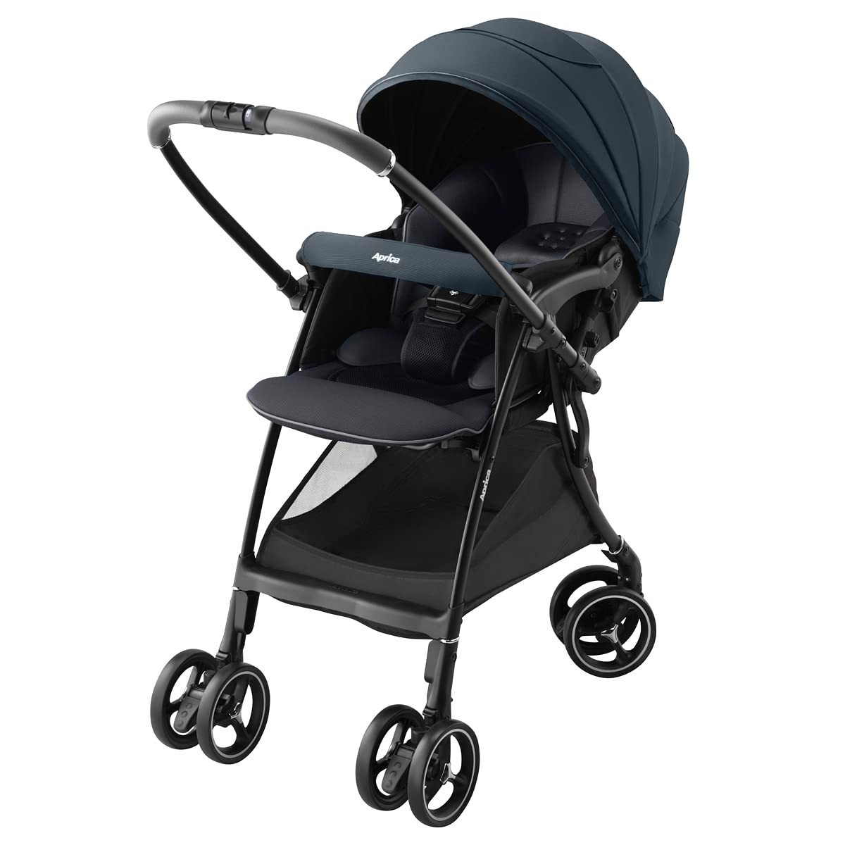 Aprica(アップリカ) A型ベビーカー ラクーナクッション AF 1か月~36か月まで 軽量 両対面 オート4輪 (ネイビー) 【2023年モデル】商品画像
