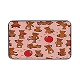 Kids Animal Non Slip Mouse Pad,Vintage Teddy Bear