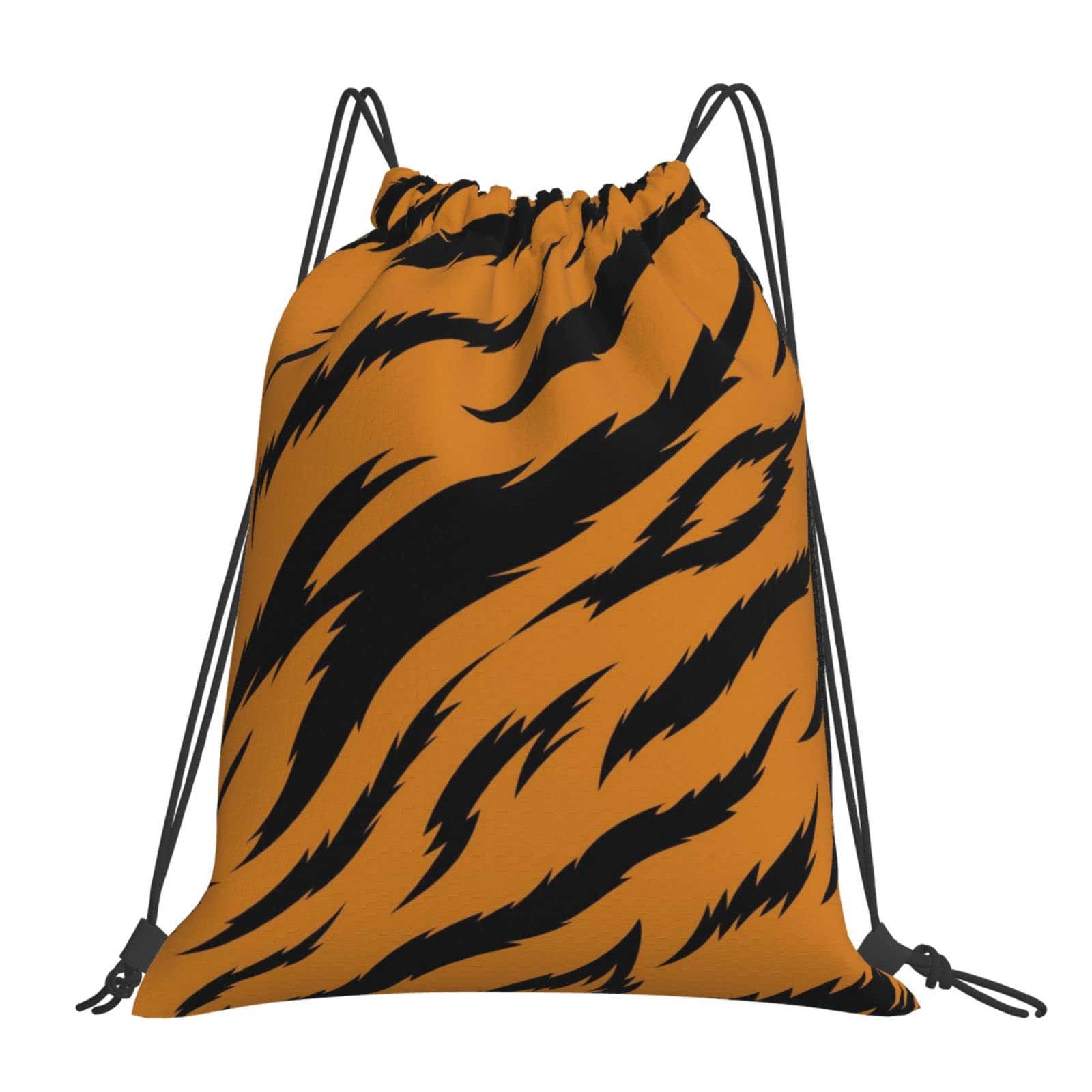 Richugui Tiger Drawstring Backpack Print Drawstring Bags Sports Gym Bag For Women Men Backpacks Swim Bag For Beach