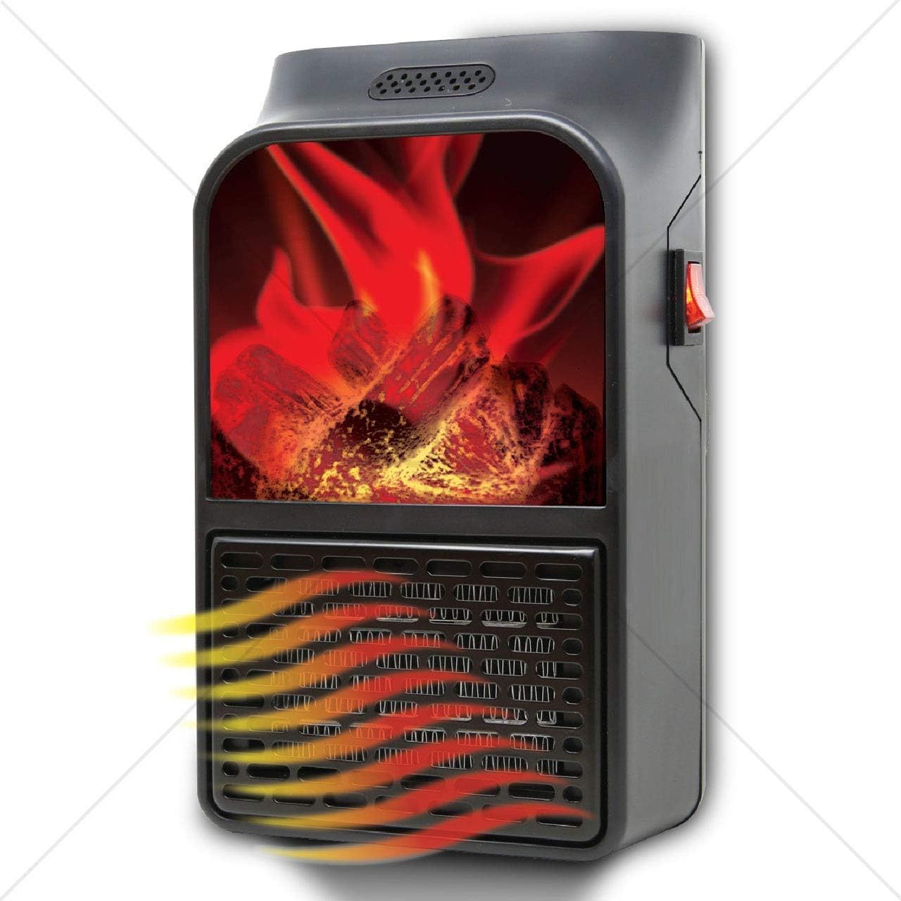 J Go Smart Space Heater Portable 500W Handy Mini Heater for Office Home White EU Plug With Remote