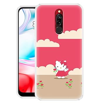 Fashionury Cute Cat Mobile Case For Xiaomi Redmi 8 Amazon In Electronics