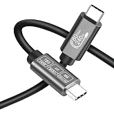 Angusplay 80 Gbps USB C Thunderbolt 5 Cable 16K@60Hz Video 1.6ft | PD 240W Charging Cable, 8K@120Hz 4K@240Hz Compatible Thunderbolt 4/3, iPad Pro, iPhone 17/16, MacBook, XPS, Surface Laptop