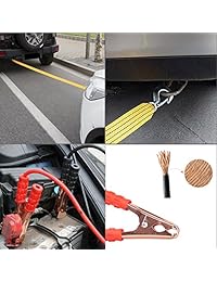 XOOL Kit de emergencia para coche, kit de emergencia para coche con destornillador, cuerda de remolque, triángulo de seguridad, medidor de presión de los neumáticos, chaleco de seguridad y más accesorio ideal de invierno para su coche, vehículo, camión o