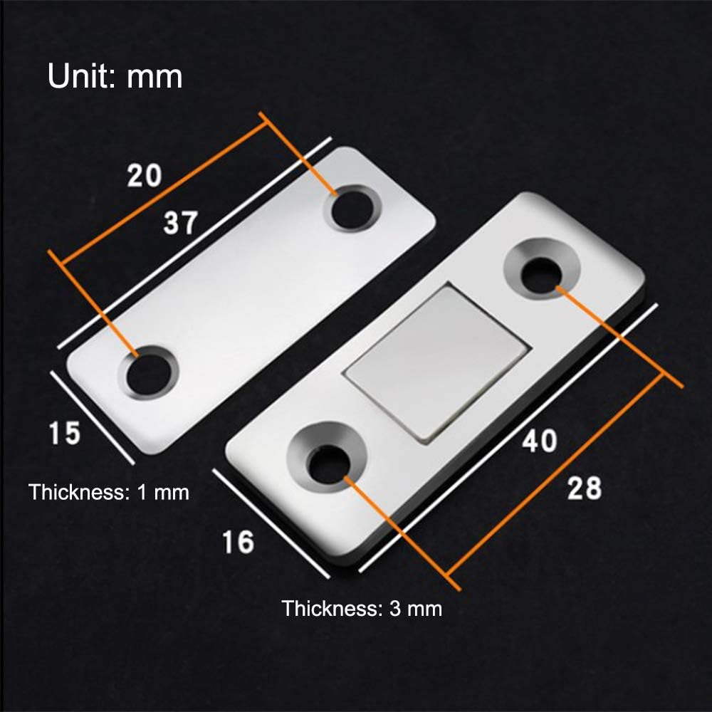 6 Pack Cabinet Door Magnetic Catches, Ultra Thin Adhesive Door Magnets Catch - Image 3