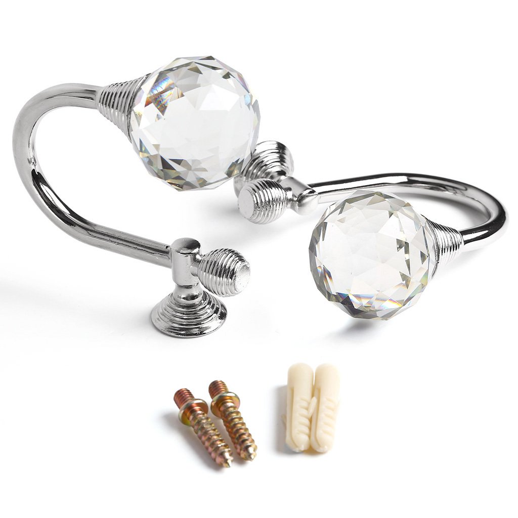 2 unidades BTSKY Gancho para alzapaño de cortinas Gafa para colgar