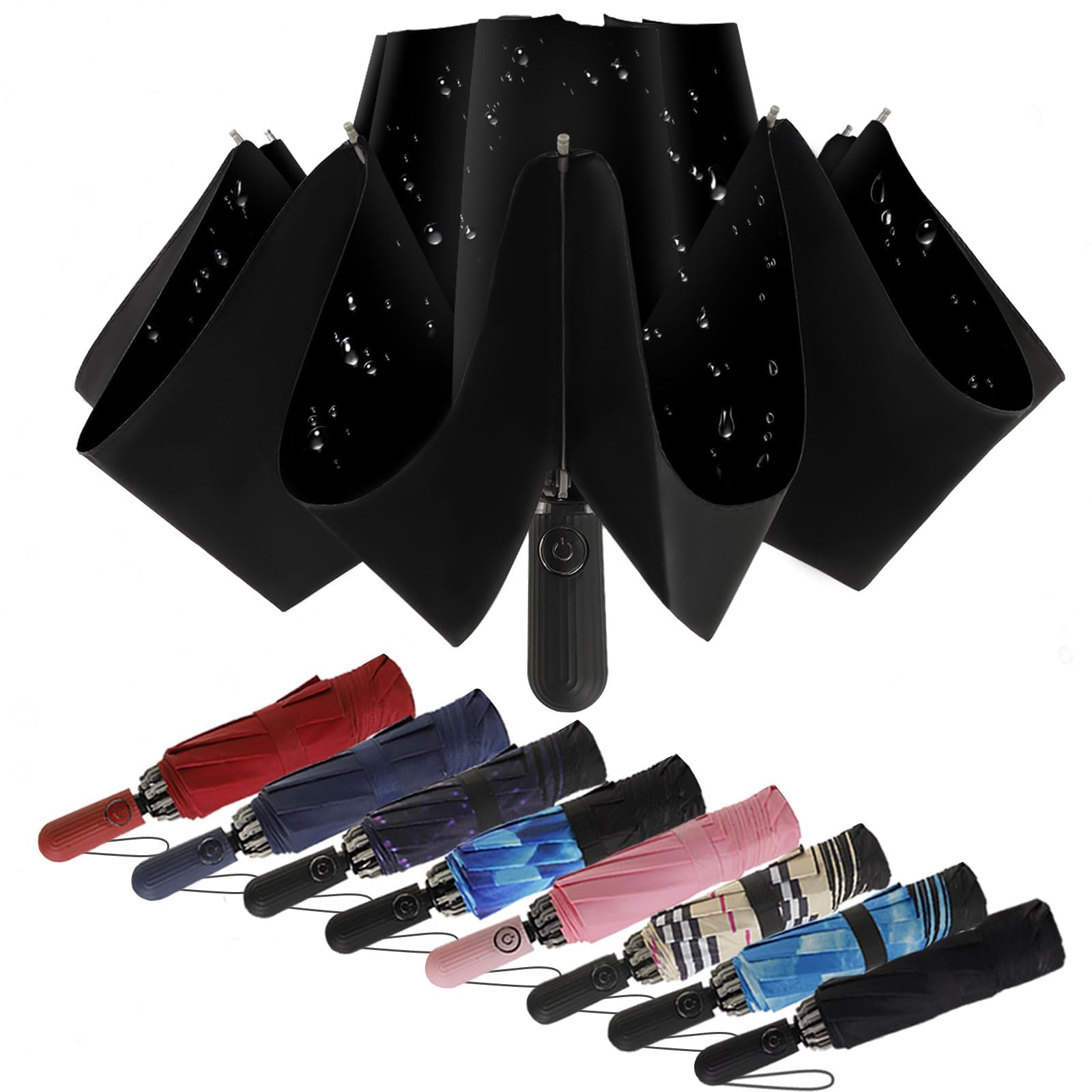 ZDSSM Compact Travel Umbrella Inverted Reverse