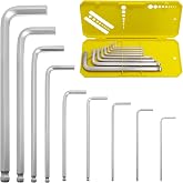 Zoikuloi 9 PCS Hex Key Set, Ball-End Allen Wrench Set, Metric 1.5-10MM