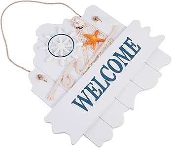 Doitool Letrero de Puerta de Bienvenida Letrero de Porche de Bienvenida