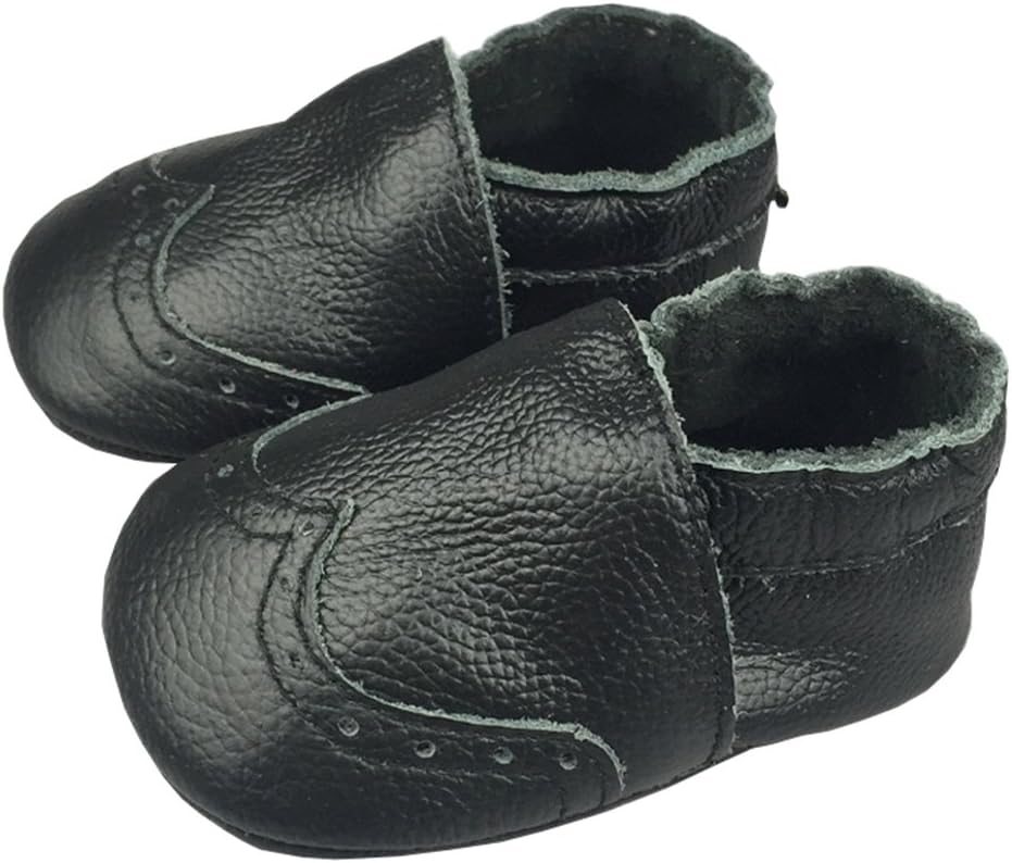 Vesi - Baby Shoes for Boys/Girls Soft Leather Non-Slip Sole Pre Walker Toddler Infant