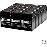 Mighty Max Battery 6V 4.5AH SLA Replacement Battery for Jiming JM-6M4.5AC - 15 Pack