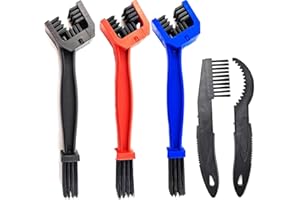 Angjiny 5PCS Bike or Motorcycle Chain Washer, Cleaning Brush Bicycle Chain Cleaning Tool Set,Bike Chain Crankset Brush,Motorcycle Washer Cleaner Brush Tools