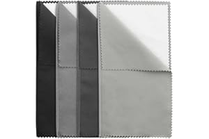 Premium Jewelry Polishing Cloths - Double-Sided Silver Cleaning Cloth for Sterling Silver, Gold, Platinum - Tarnish Removal &