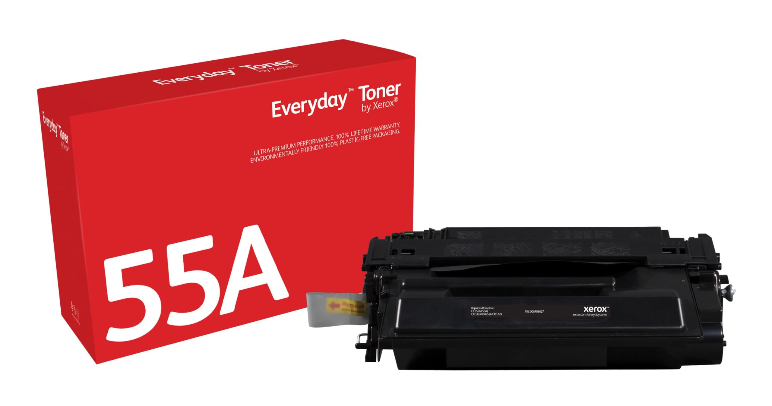 Xerox Everyday Compatible HP 55A CE255A Black Toner, Standard Capacity