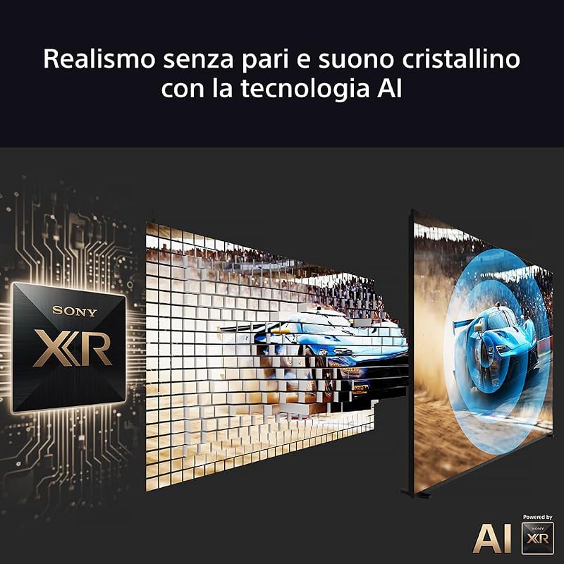 BRAVIA 3 - Direct LED | Altoparlante X-Balanced | Dolby Vision/Atmos | IMAX Enhanced | Google TV (2025) | Google Cast | Apple AirPlay 2| Eco Dashboard 2 | Game Menu 2-75pollici