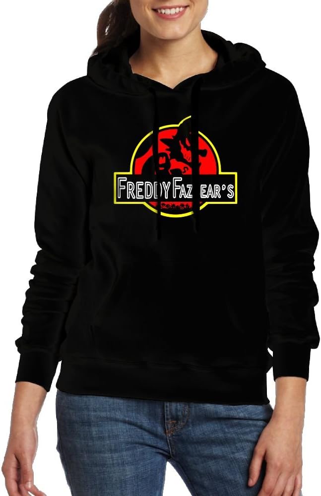 Gilles Women's Adult Five Nights at Freddy's Hoodies Sweatshirt with Pocket Sweater Black