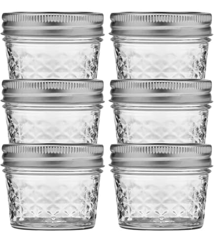 Amazon.com: Ball Jar Quilted Crystal Jelly (Case of 12), 8 oz