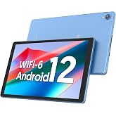 BAKEN 10 Inch Tablet, Android 12 Tablets, 4(2+2) GB RAM, 32GB ROM, 1280x800 IPS HD Touchscreen, Quad Core Processor, GMS, WiFi 6, 6000mAh Battery, Bluetooth Tablet PC, Dual Camera, Games(Blue)