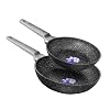 Cecotec-Set-de-Sartenes-Polka-Exclusive-20-24-Bucket-Set-WoodRock-Diametro-20-24-cm-Mango-frio-de-Baquelita-Aluminio