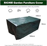 RICHIE Garden Furniture Covers Waterproof 240x140x90cm Patio Table & Chairs view 2